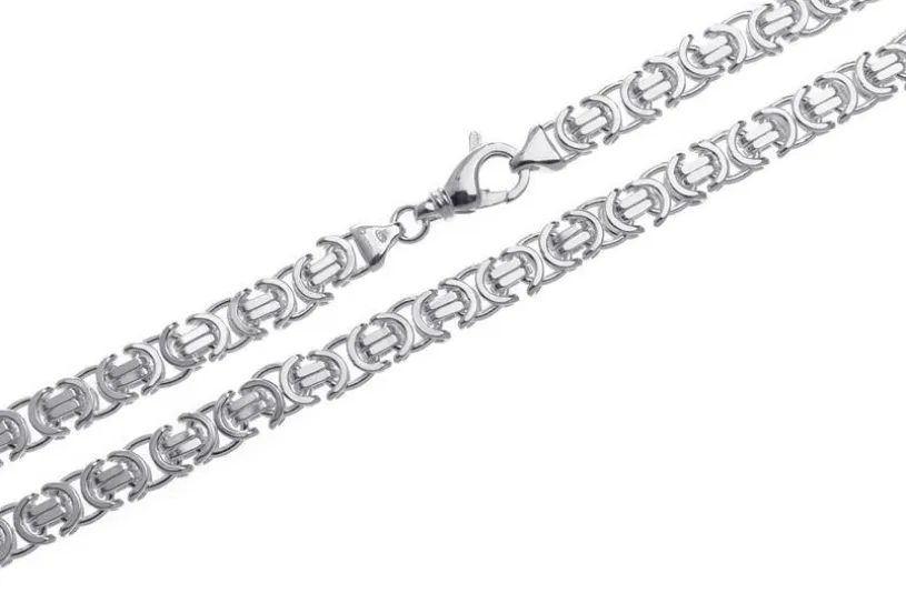 Königskette, flach 9mm - 925 Silber