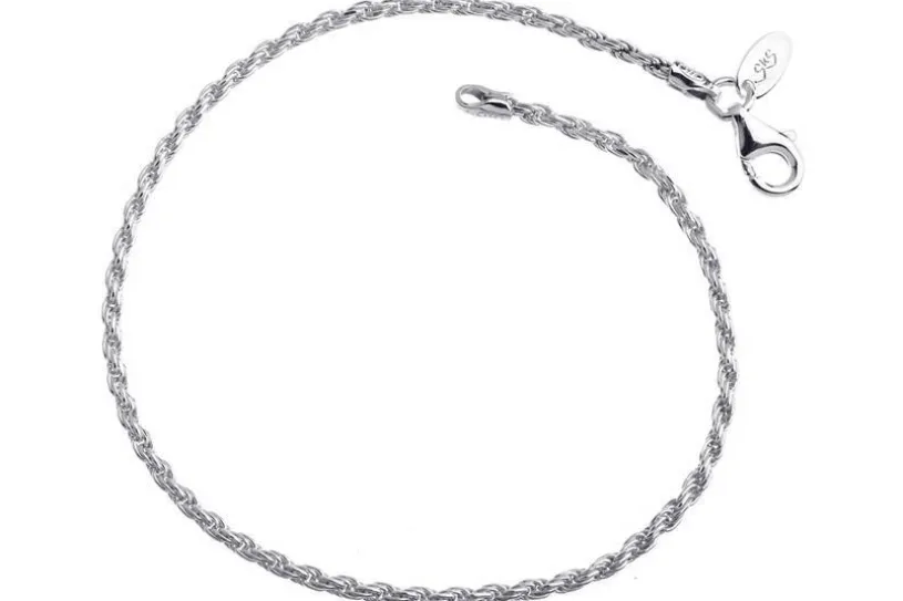 Kordelkette Armband 1,8mm - 925 Silber