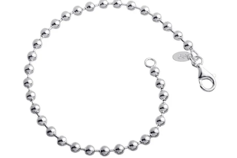 Kugelkette Armband 4mm - 925 Silber