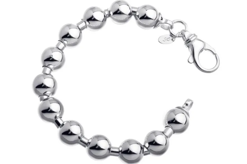 Kugelkette Armband 10mm - 925 Silber
