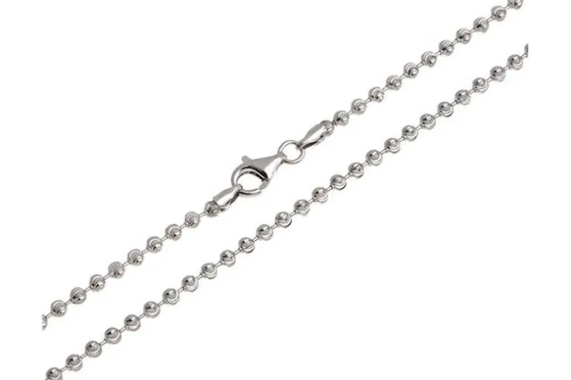 Kugelkette, geschliffen 3mm - 925 Silber