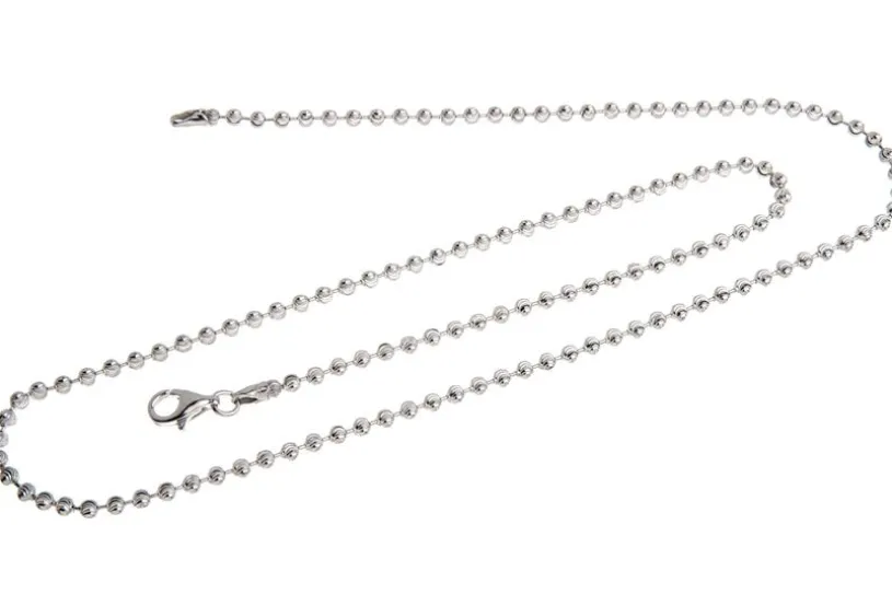 Kugelkette, geschliffen 3mm - 925 Silber