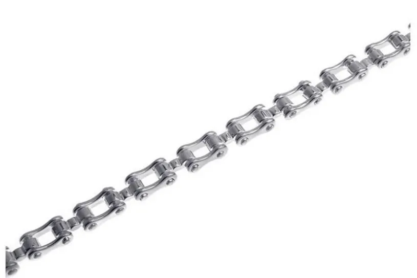Motorradkette-Armband 8mm - 925 Silber