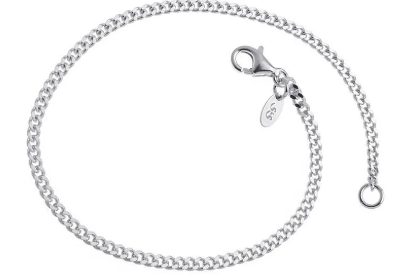 Panzerkette Armband 2,4mm - 925 Silber