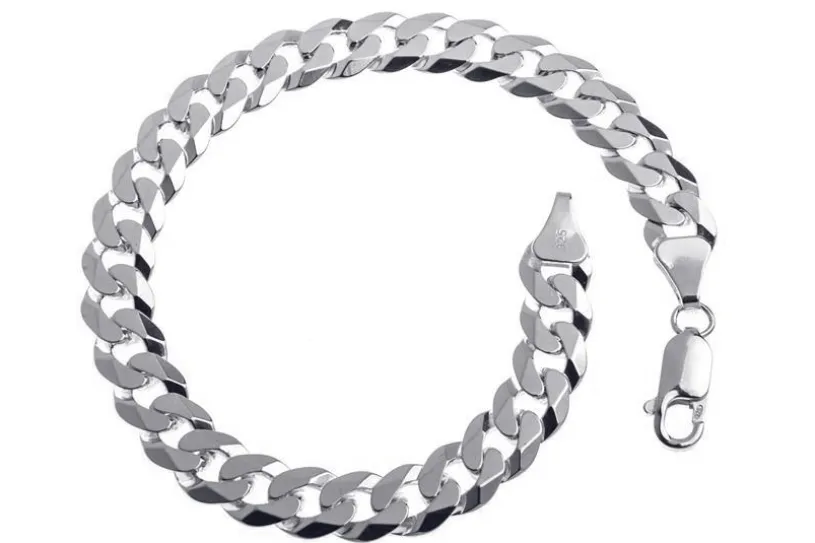 Panzerkette Armband 7,5mm - 925 Silber