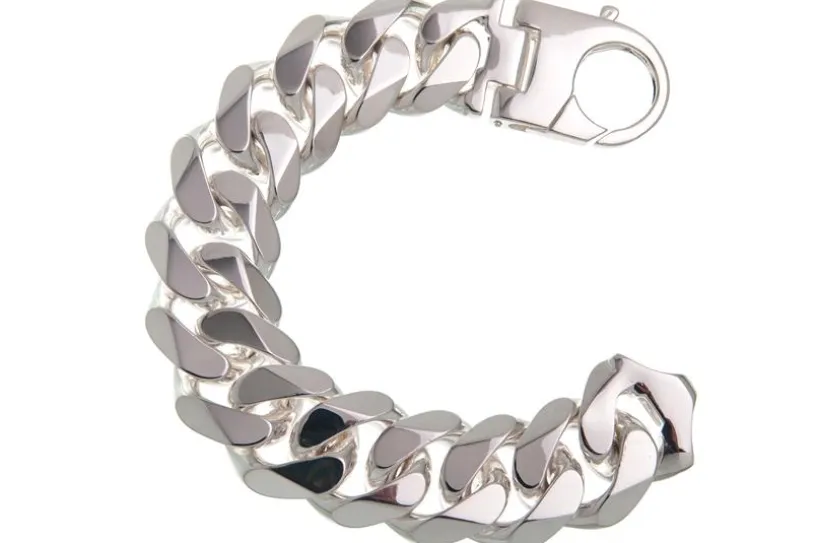 Panzerkette Armband 23mm - 925 Silber