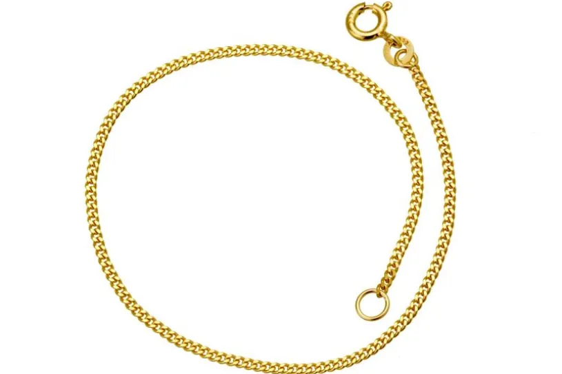 Panzerkette Armband 1,6mm - echt 333 Gold