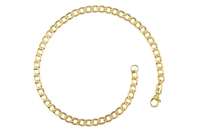 Panzerkette Armband 3,9mm - echt 333 Gold