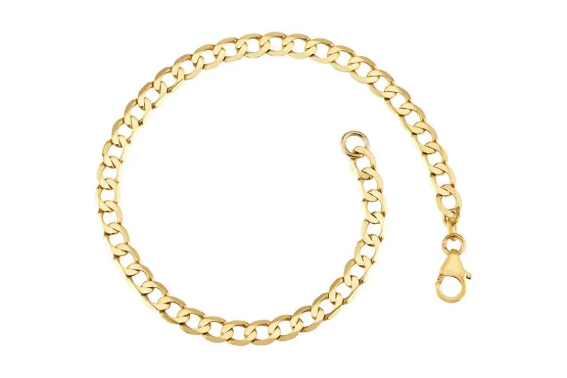 Panzerkette Armband 4,9mm - echt 333 Gold