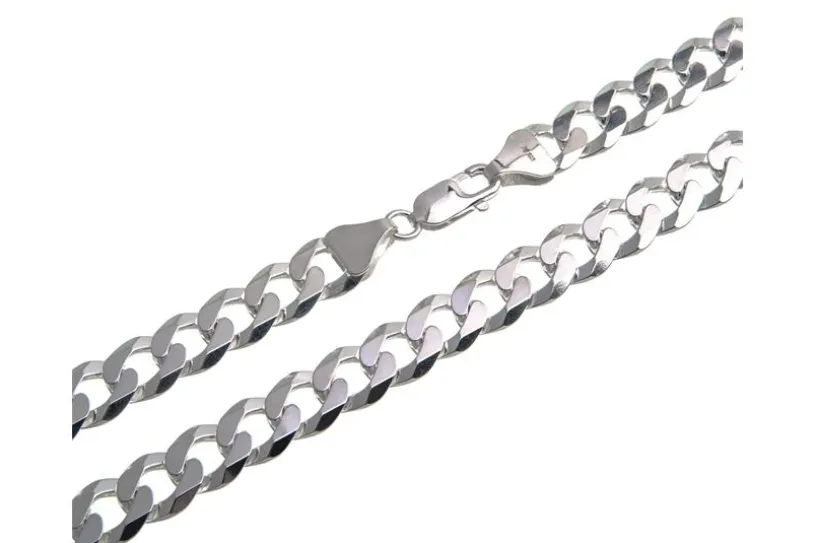 Panzerkette 10mm - 925 Silber, Länge wählbar