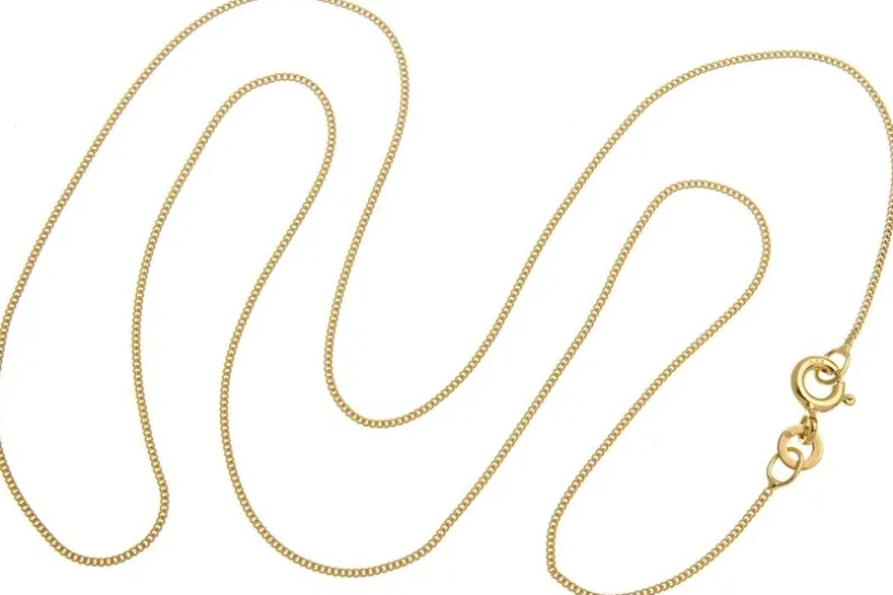 Panzerkette 0,8mm - echt 333 Gold