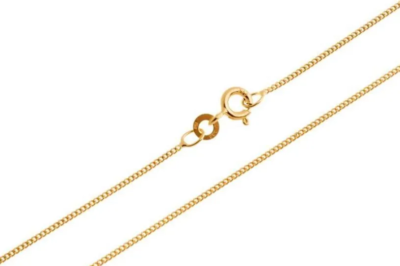 Panzerkette 1mm - echt 333 Gold