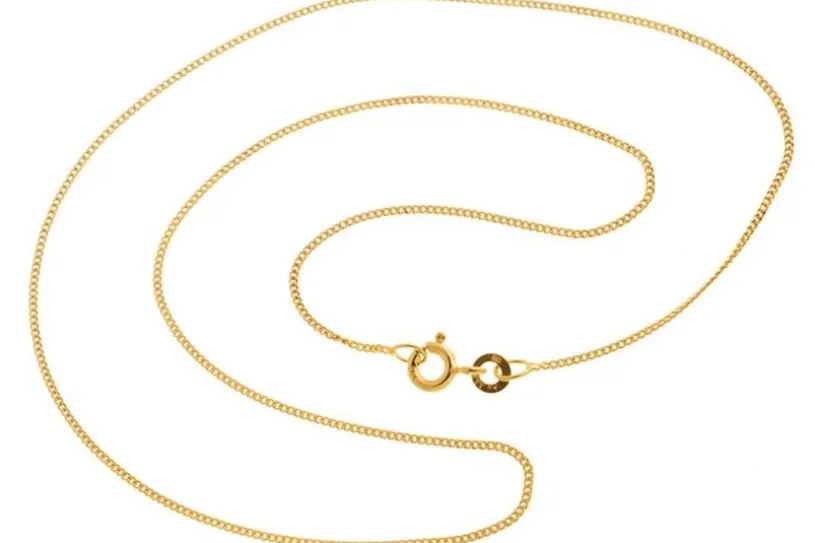 Panzerkette 1mm - echt 333 Gold