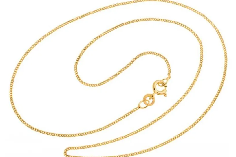 Panzerkette 1mm - echt 333 Gold