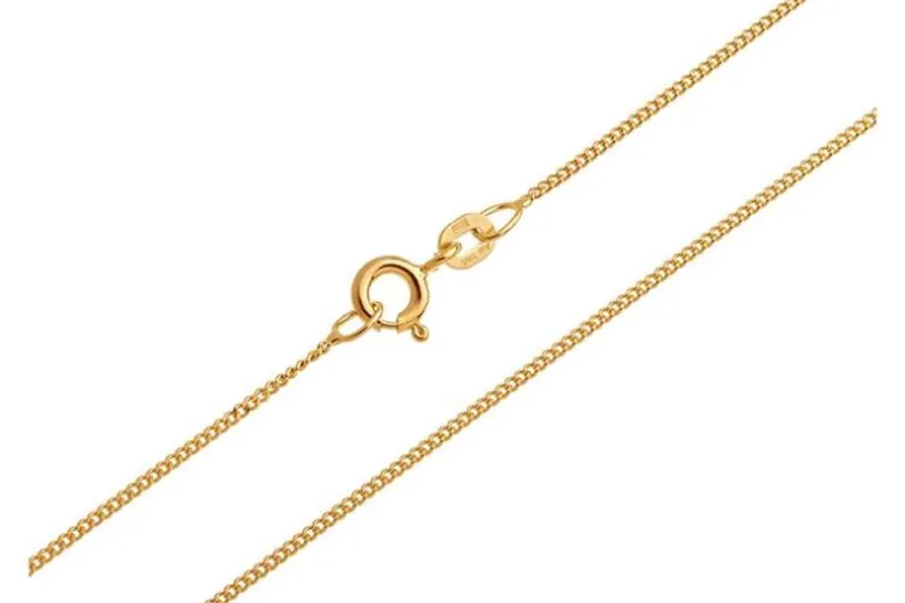 Panzerkette 1mm - echt 585 Gold