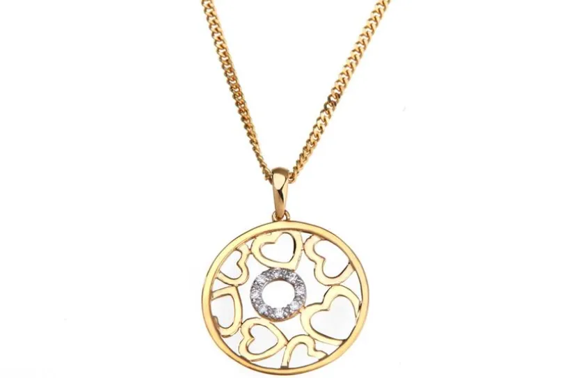Panzerkette 1,2mm mit Anhänger "LOVE" in 333 und 375 Gold