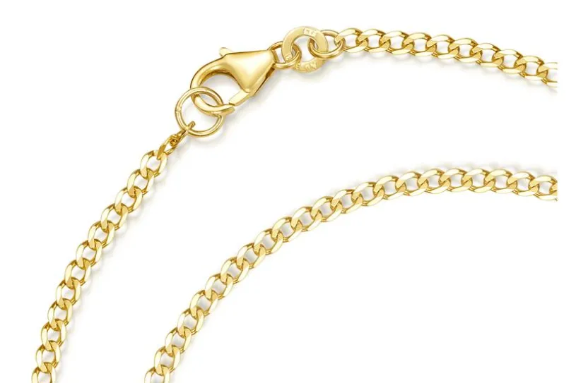 Panzerkette 2mm Stärke 0,5mm - echt 333 Gold