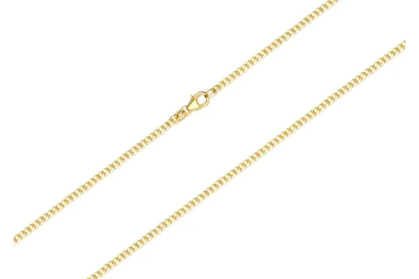 Panzerkette 2mm Stärke 0,5mm - echt 333 Gold