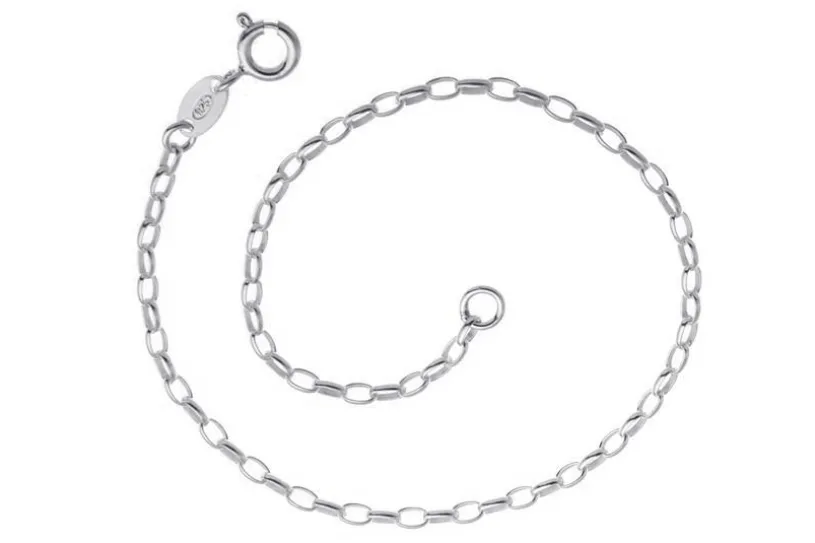 Rundankerkette Armband 2,3mm - 925 Silber