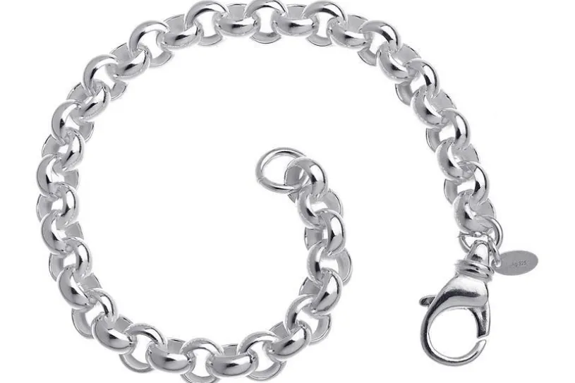 Rundes Erbskette Armband 7,2mm - 925 Silber
