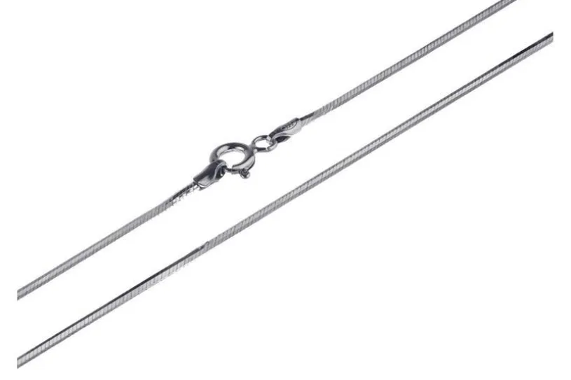 Schlangenkette, achtkant 1,5mm - 925 Silber