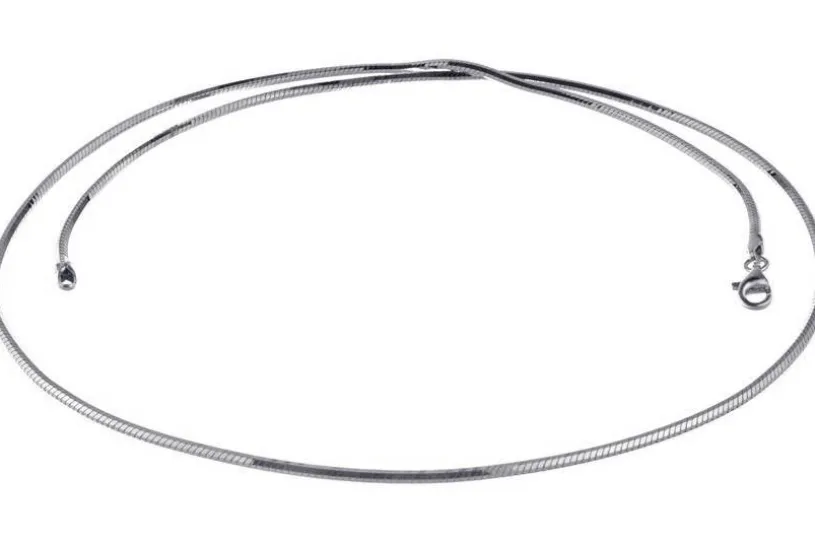 Schlangenkette, achtkant 2mm - 925 Silber