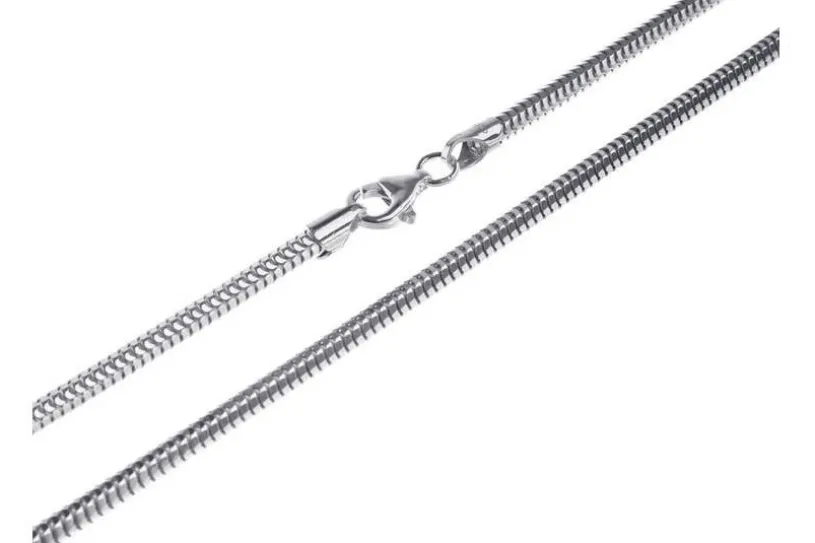 Schlangenkette, achtkant 3mm - 925 Silber