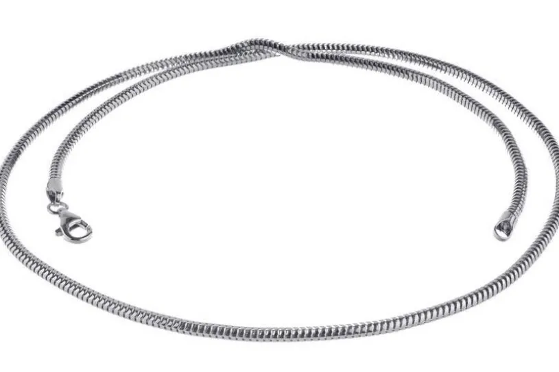 Schlangenkette, achtkant 3mm - 925 Silber
