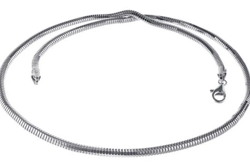 Schlangenkette, achtkant 4mm - 925 Silber