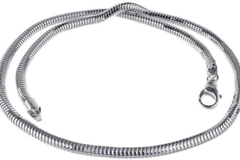 Schlangenkette, achtkant 5mm - 925 Silber