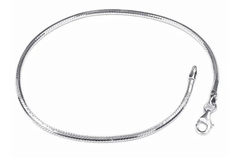 Schlangenkette Armband, achtkant 2mm - 925 Silber