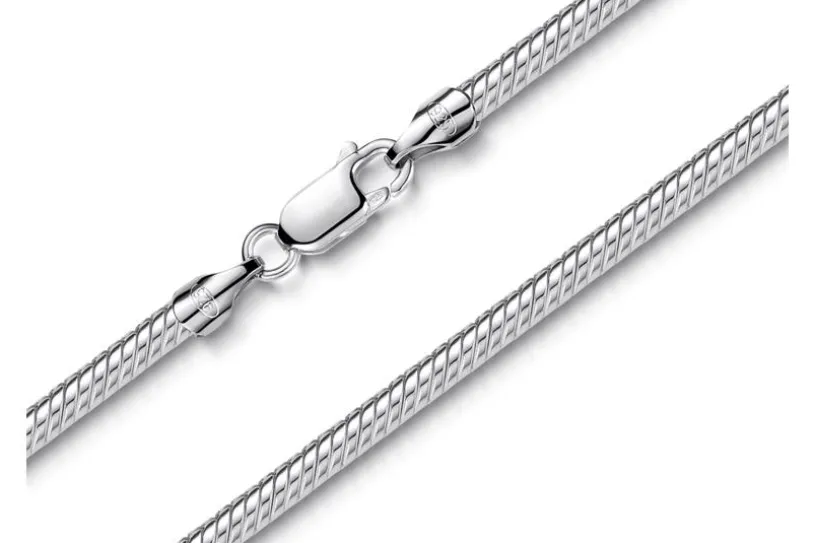 Schlangenkette 3mm - 925 Silber