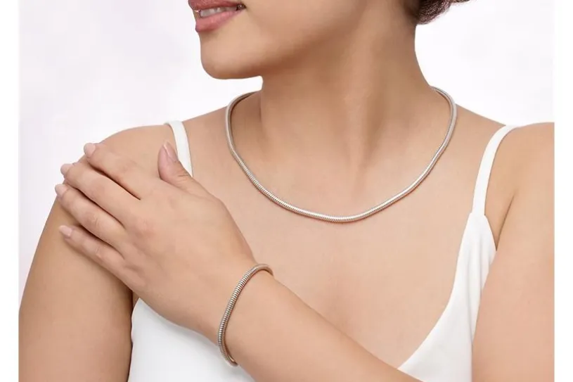 Schlangenkette 4mm - 925 Silber