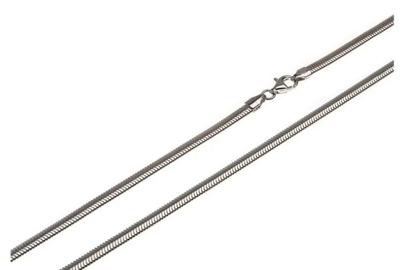 Schlangenkette, oval 3,5mm - 925 Silber