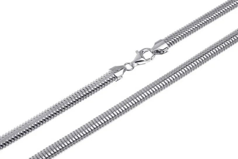 Schlangenkette, oval 6mm - 925 Silber