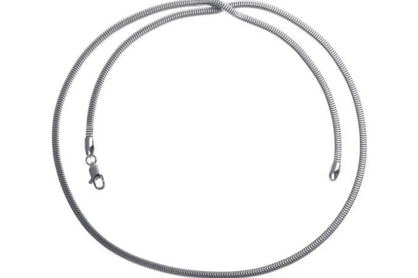 Schlangenkette, vierkant 2,4mm - 925 Silber
