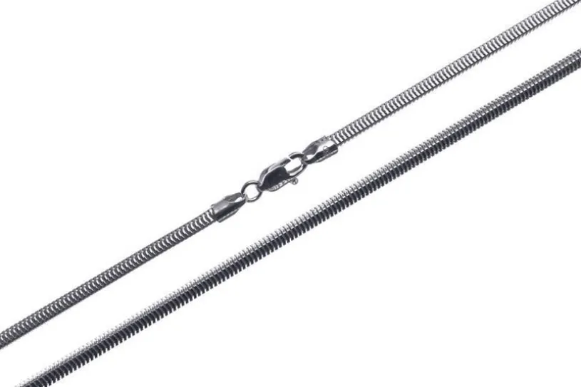 Schlangenkette, vierkant 2,4mm - 925 Silber
