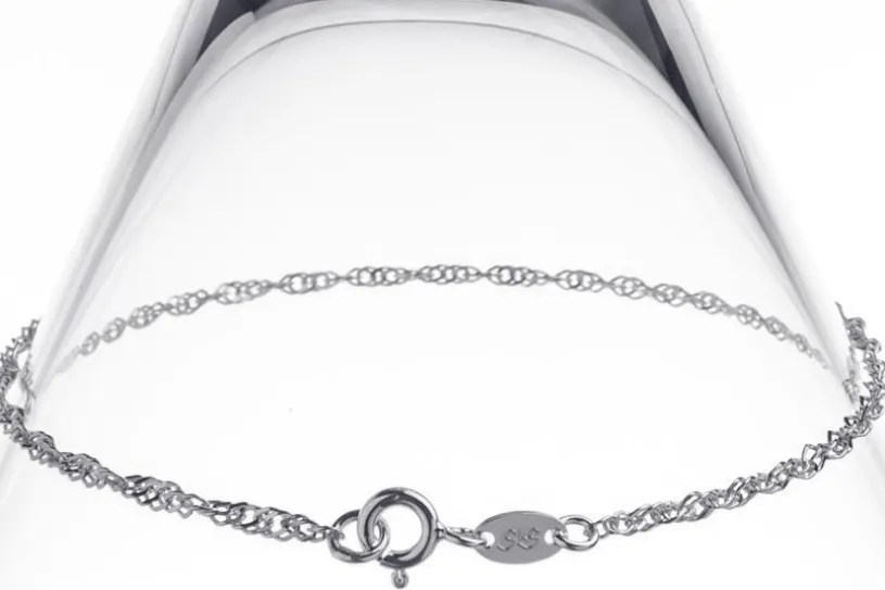 Singapurkettenarmband 2,3mm - 925 Silber