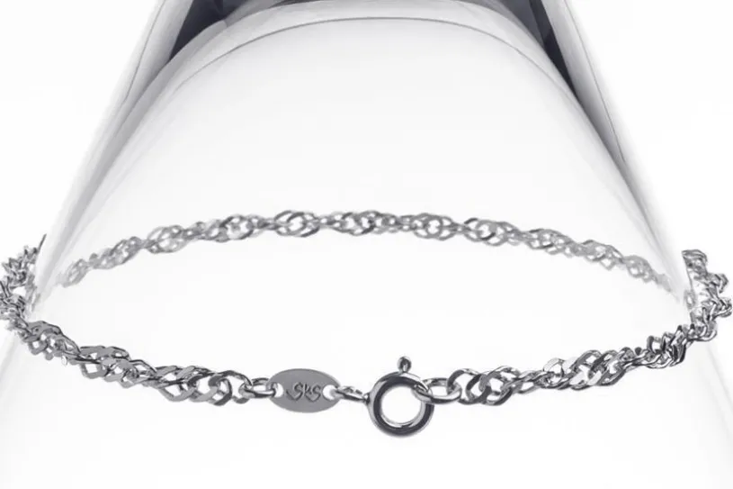 Singapurkettenarmband 3mm - 925 Silber