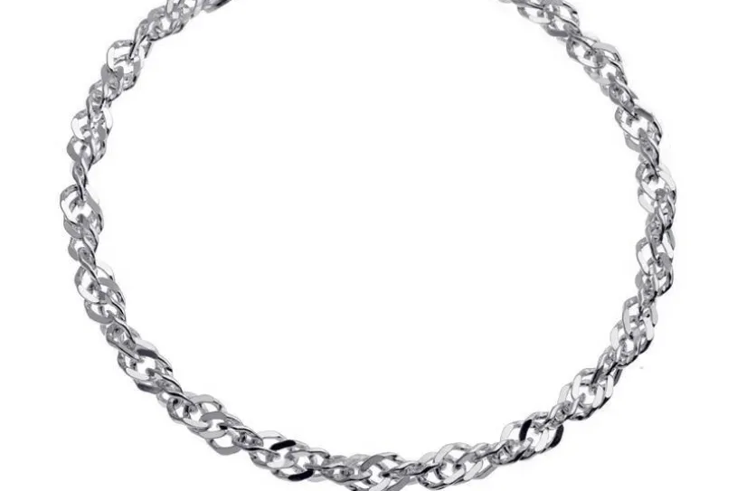 Singapurkettenarmband 4,5mm - 925 Silber