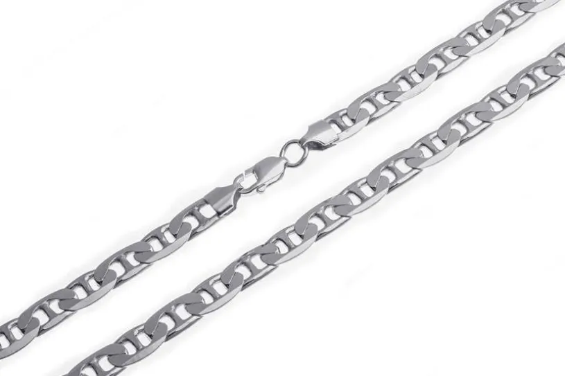 Stegpanzerkette 7,5mm - 925 Silber