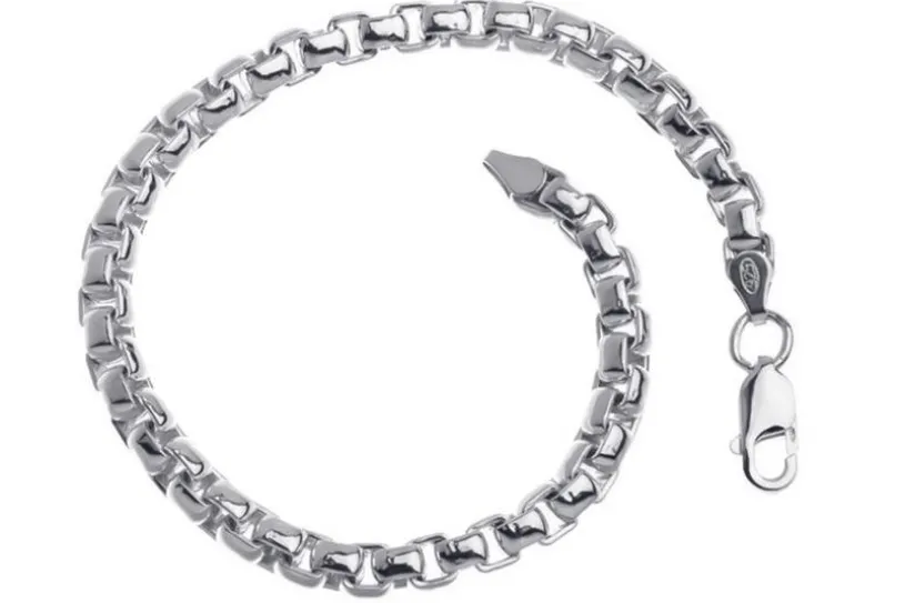 Veneziakette Armband rund 5,3mm - 925 Silber