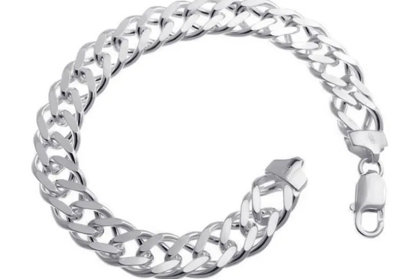 Zwillingspanzerkette Armband 11mm